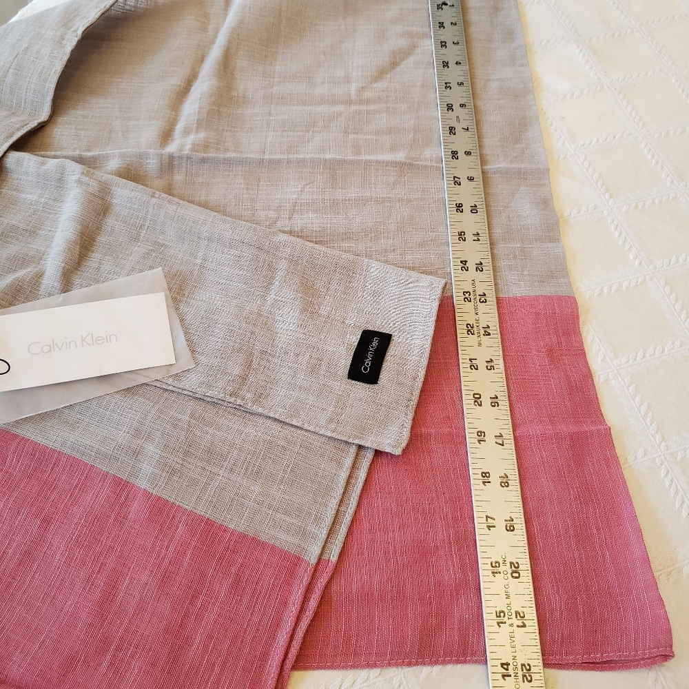 Calvin Klein 100% cotton scarf.
